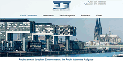 Desktop Screenshot of anwaltskanzlei-zimmermann.de