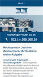 Mobile Screenshot of anwaltskanzlei-zimmermann.de